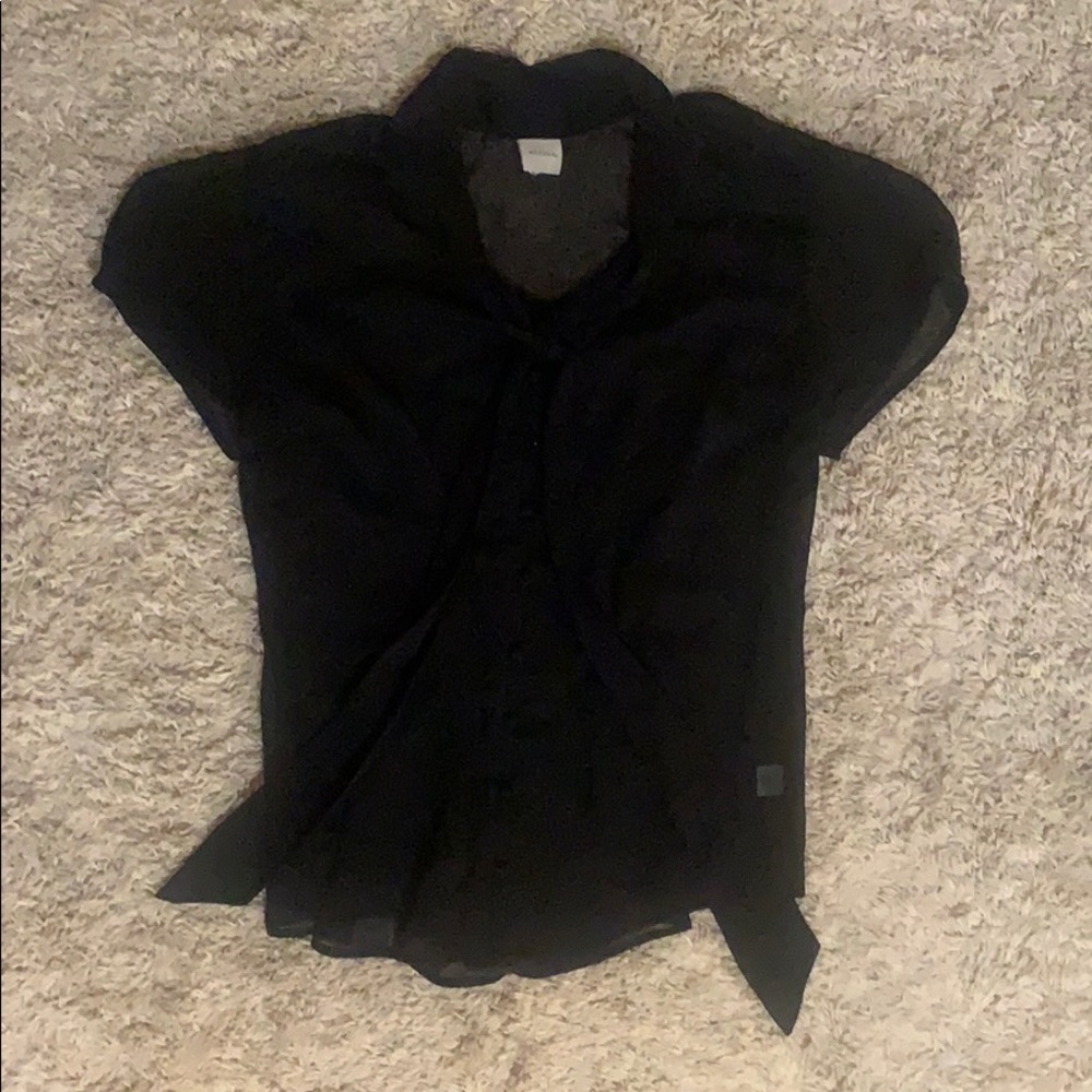 Merona XL Black Blouse